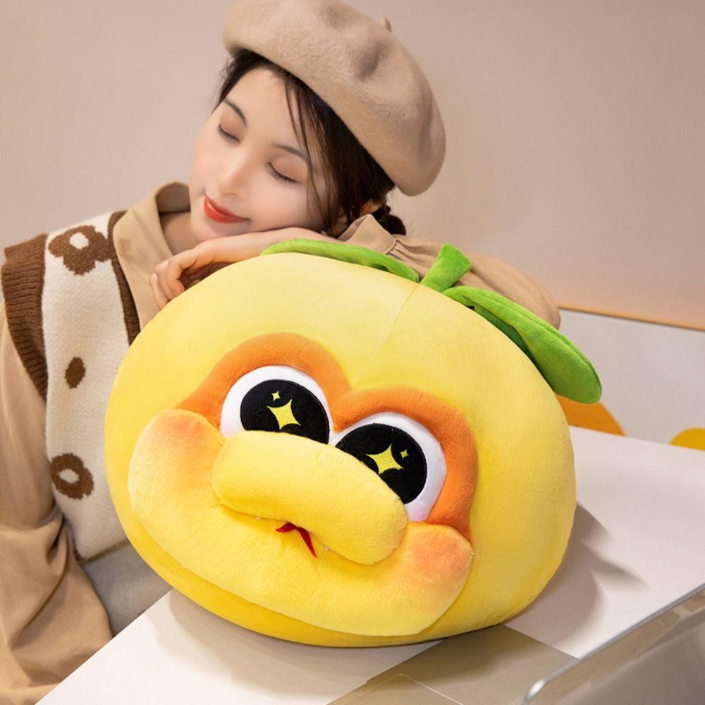 PP Cotton Snake Plush Toy Fluffy Fruit Snake Plush Dolls  Children Girls Boys