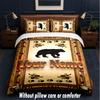 Teddy Bear Theme Custom Text Or Name 3Pcs Bedding Set,1 Flat Sheet & 2 Pillowcases Personalized Home Bedding