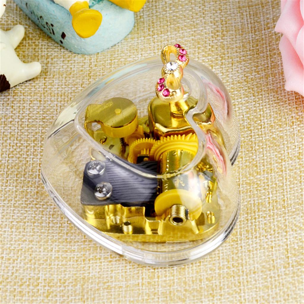 Buy Wind Up Music Box Heart Shape Anniversary Valentine's Day