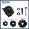 97834-29010 Car Drive Belt Tension Pulley for Hyundai Accent Elantra Tiburon Tucson 1995-2012 for Kia Soul 2010-2011 Belt Tensioner Idler Pulley