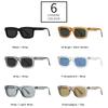  New Square Sunglasses Women Fashion Candy Color Blue Shades UV400 Retro Rivets Men Sun Glasses