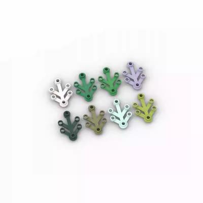 20 Stück MOC Teile 2423 Pflanzenblätter 4 x 3 Kompatible Steine DIY Zusammenbau Bausteine Partikel Kinder Puzzle Gehirnspielzeug Geschenk