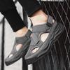 Men's Anti Slip Wear-resistant Fashionable Sports Sandals Thick Soled Breathable Mesh Perforated Shoes Men's Shoes Trendy Shoes