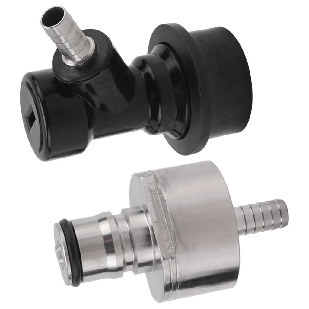 BHBL Beer Brewing Carbonation Cap with 5/16Inch Barb Ball Lock Disconnect Set,Fit Soda Beer Most of Drink PET Bottles