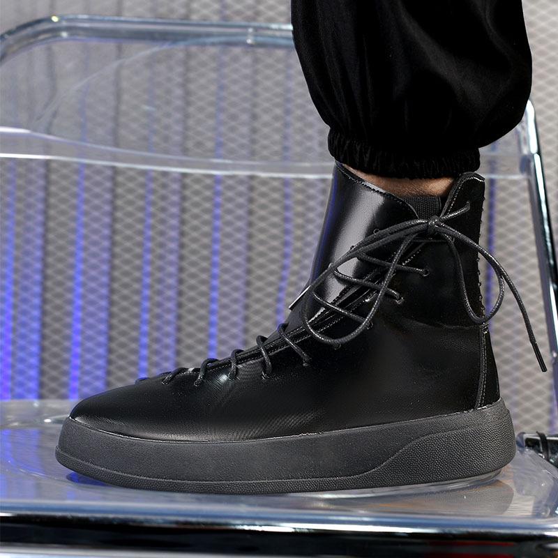 

Европейская станция красные ботинки Мартина: Мужские высокие кроссовки Осень 2025 с боковой шнуровкой и молнией (Размеры 39-45) 40