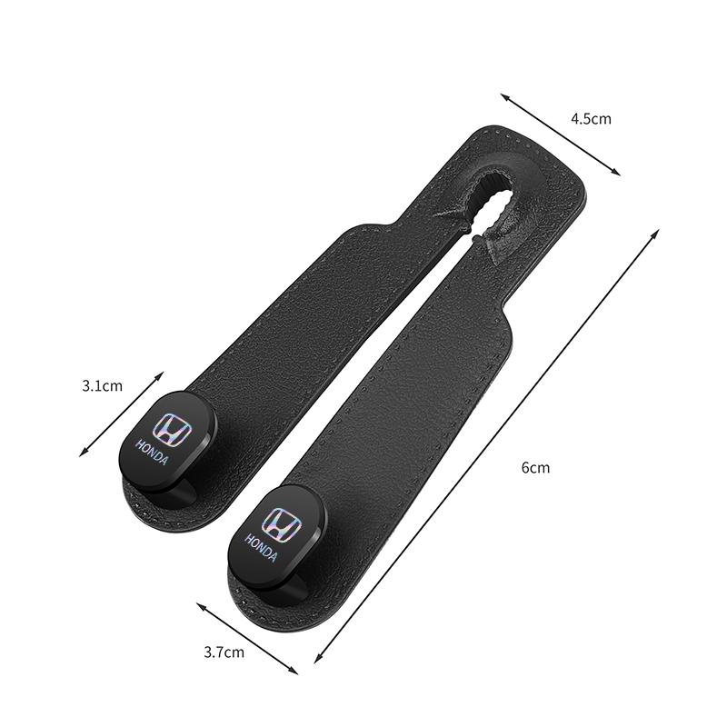 Honda Car Seat Backrest Rubber Hook Storage Tools For Honda Civic Fit Jazz Accord Pilot CRV Odyssey Passport City Shuttle HRV ZM4