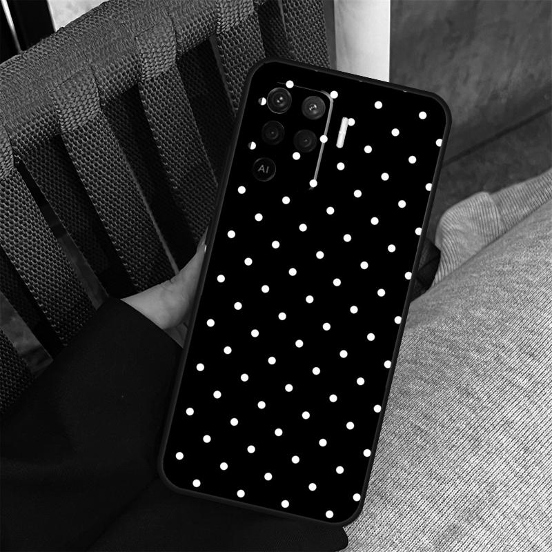 Polka Dot Case For Oppo A80 A60 A40 A94 A54 A98 A78 A18 A38 A58 A16 A76 A96 A17 A77 A74 A57S A15 Cover