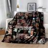 The Vampire Diaries Damon salvatore pătură imprimată Paturi calde din flanelă Pătură moale și confortabilă lenjerie de pat Cadou de ziua de naștere