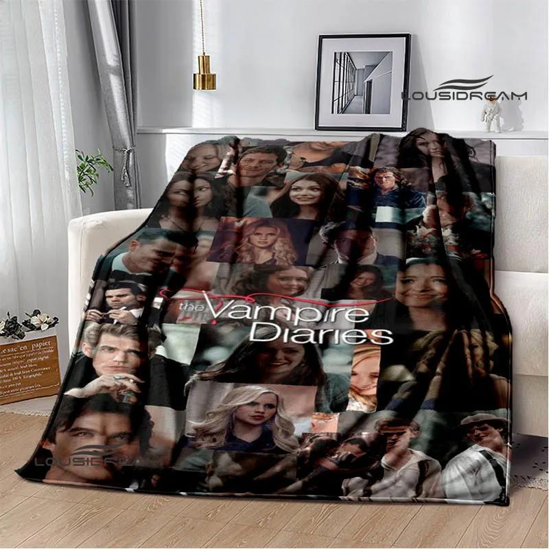 The Vampire Diaries Damon salvatore pătură imprimată Paturi calde din flanelă Pătură moale și confortabilă lenjerie de pat Cadou de ziua de naștere
