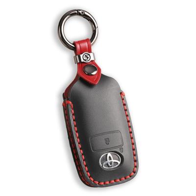 Smasol Smart Key Case, Genuine Leather, Stylish, Black