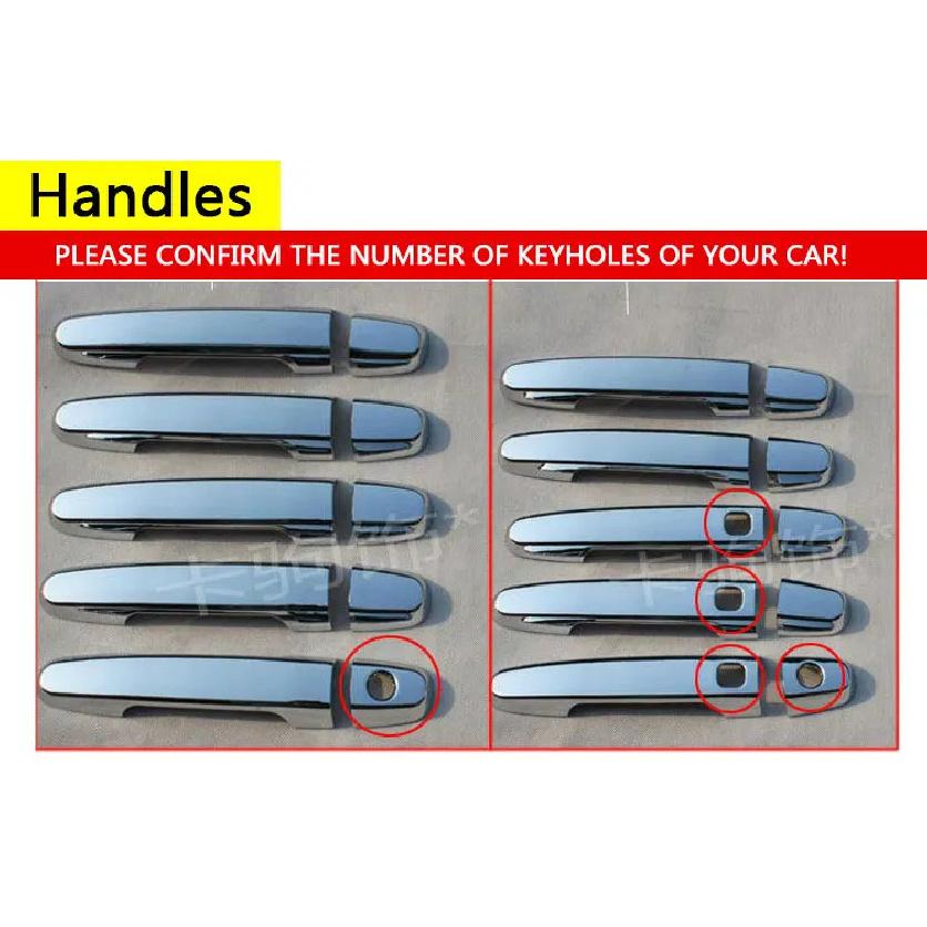 For Toyota Rav4 2006-2012 Chrome Door Handle Covers Trim for 5 Door Accessories Stickers Car Styling 2007 2008 2009 2010 2012