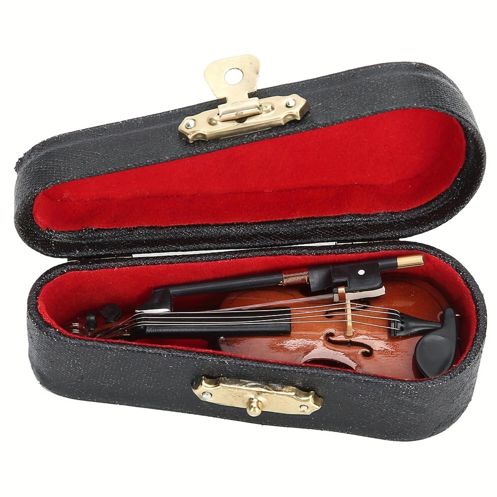 

Woodiness Violin Model Instrument Model Home Decoration Ornament Birthday Gift One Size