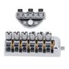 Headless Bridge Silver Color Alloy Steel 6 String Guitar Bridge Replacement for Practice