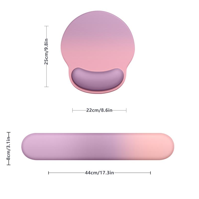 Mouse Pad with Wrist Support Pad with Wrist Support Ergonomics Computer Mouse Pad Keyboard with Anti-slip Silicone Base