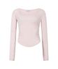 Peullijeunopallou Romy Logo Long Sleeve Top (Pink)