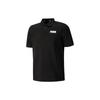 Puma Logo Letter Print Short Sleeve Polo Shirt Men Polo Shirts Black 848736-01