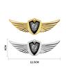 T243D Metal Wings Car Styling Side Mark Window Body Sticker Decals For VW Volkswagen Golf Polo Passat Touran Jetta Accessories