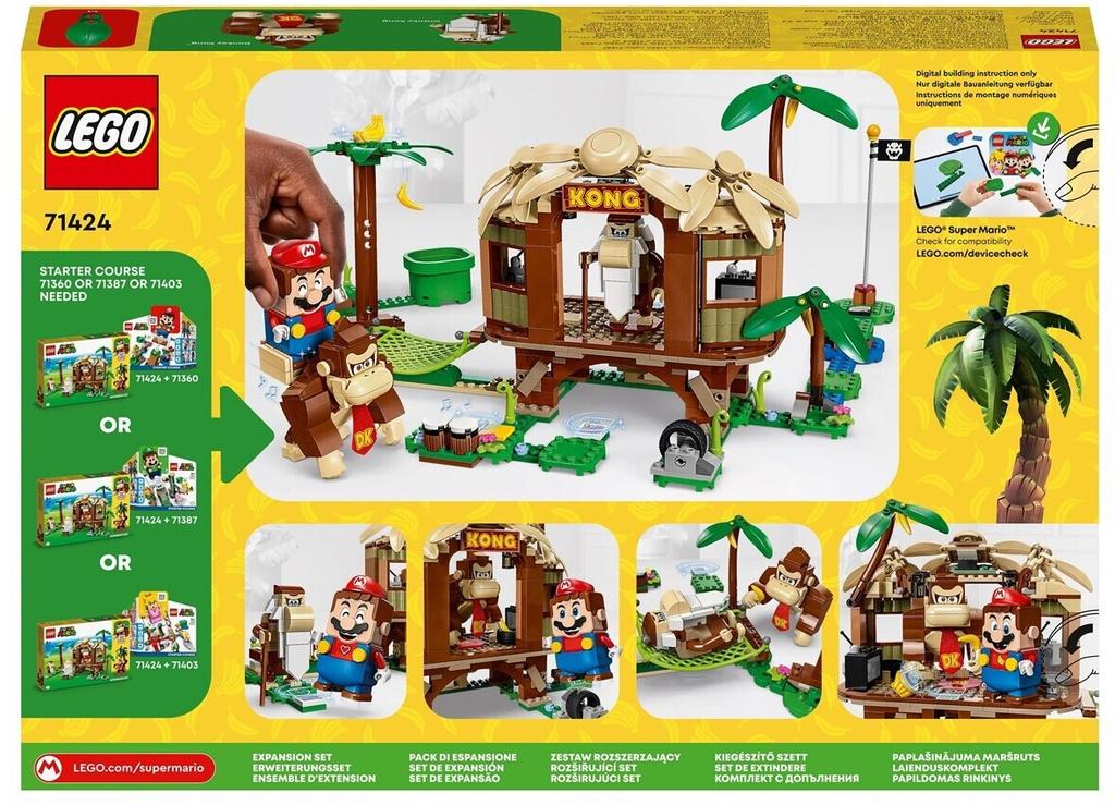 LEGO конструктор Super Mario – Дом на дереве Донки Конга: набор расширения (71424)