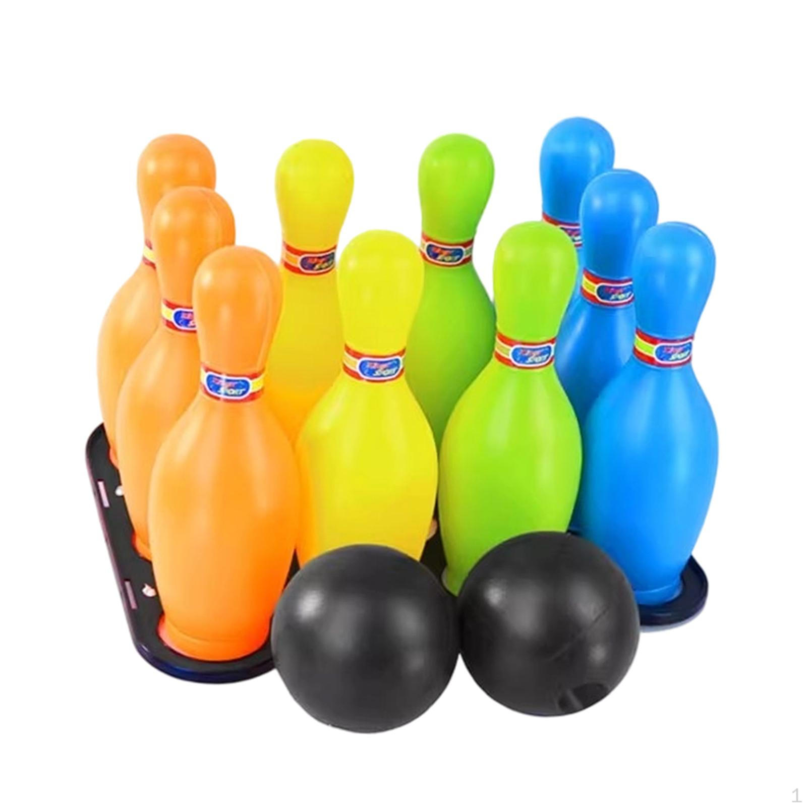 

Kids Bowling Set Pins and Balls Family Game, Outdoor Sports Game for Park