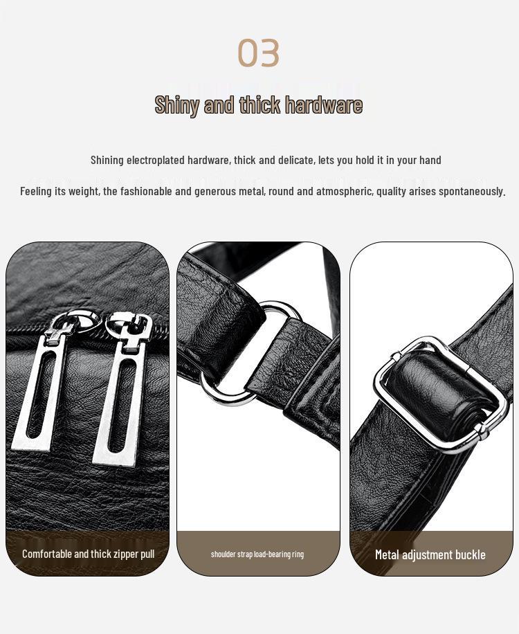 Women's 2025 Fashion Anti-theft Waterproof Leather Backpack - Versatile, Large Capacity for Travel