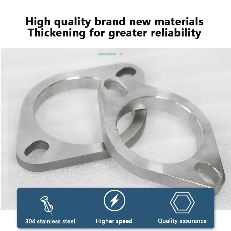 Automotive Exhaust Pipe Flange Stainless Steel Interface Gasket Modification Head End Flange Diamond Interface Gasket