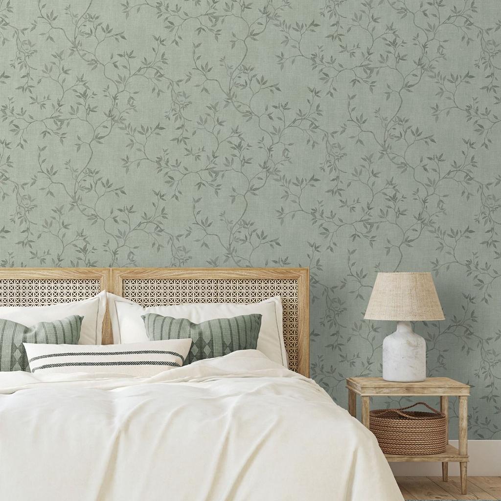 Muriva Darcy James Collection Japandi Leaf Textured Wallpaper