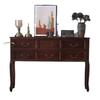 W2557 Retro Solid Wood Console Table for Entrance American Decorative Double Drawer Tables Light Luxury Living Room Table for Ho
