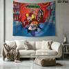 Dexter 's laboratory Wall Tapestry Aesthetic Wall Hanging Printed Fabric Blanket Decorative Tapestries for Bedroom Living Room Home Decor
