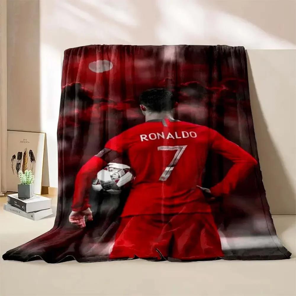 Coperta in Flanella CR7 Ronaldo Moda Portatile Casa Viaggio Campeggio Divano Coperta da Picnic