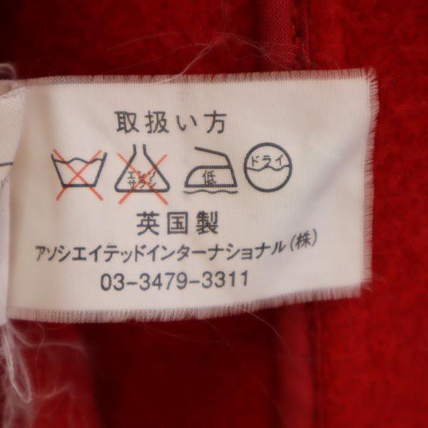 Gloverall British Wool Blend Pea Coat 8 Red Women Used