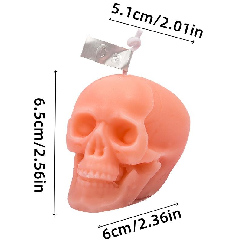 1ks Ručne vyrobené sójové voskové Veľkonočné Lebky Aromaterapeutické Sviečky Halloween Spálňa Obývacia Izba Hrôzostrašná Atmosféra Aromaterapeutické Sviečky