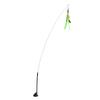 Funny Cat Feather Stick Interactive Handheld Cat Feather Wand with Suction Cup for CatsGreen