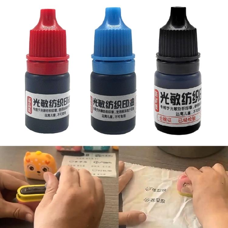 Textile Clothes Waterproof Ink Special Ink For Students Children Name Stamp 5ml