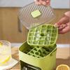 Large Capacity 48 Cube Ice Tray with Lid and Handle 2-Tier Ice Mold with Tongs Easy Release Ice Cube Storage Bin for Freezer