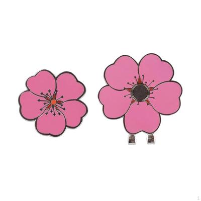 Decorative Golf Ball Marker with Hat Clip, Portable Pocket Accessory, Multifunctional And