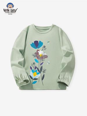 Europäische & Amerikanische Mädchen Floral Cartoon Pullover: Herbst/Winter Langarm Strickoberteil