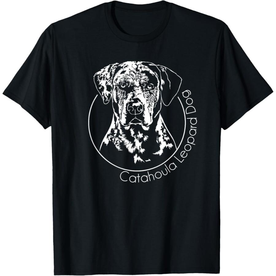 

Louisiana Catahoula Leopard Dog Portrait T-Shirt for Men Women XXXXXL чёрный