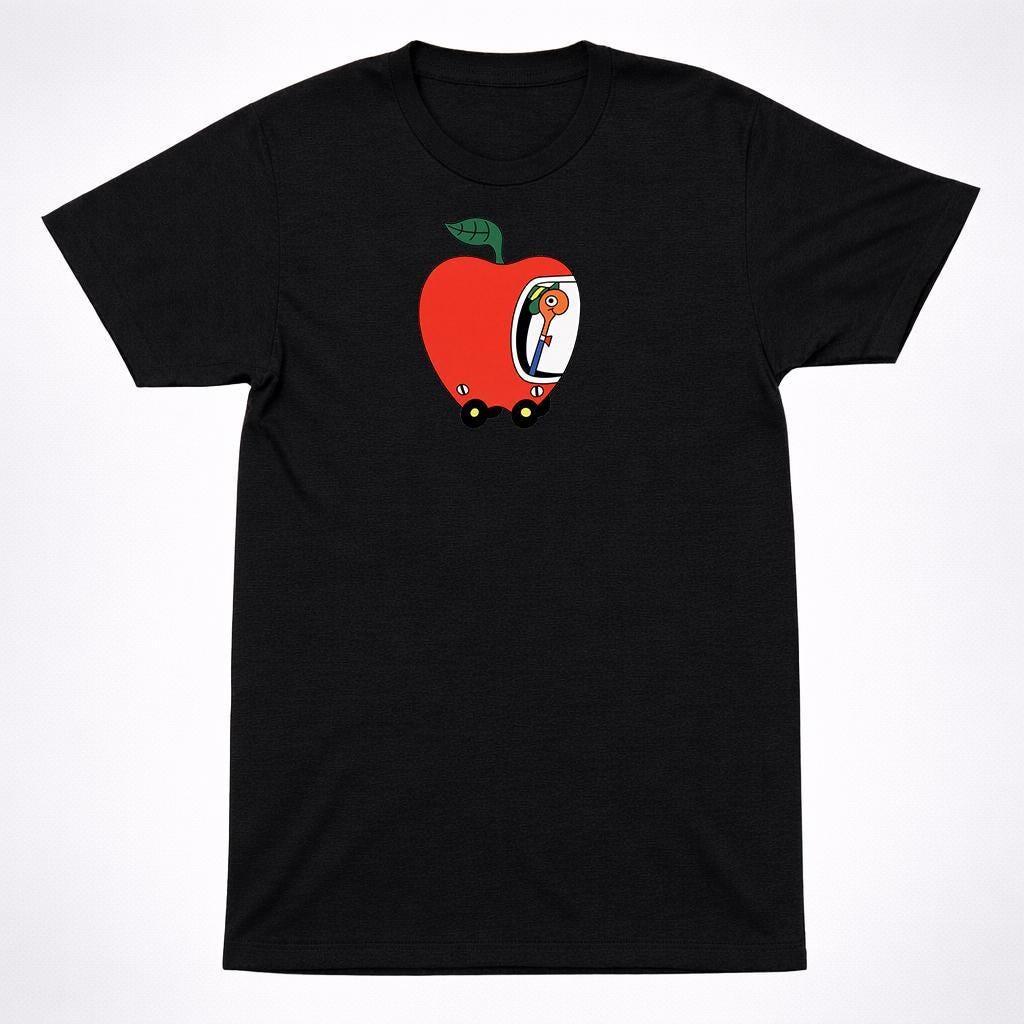 Richard Scarry Lowly Worm Apple Car Shirt Kids Book Character Cartoon Tee