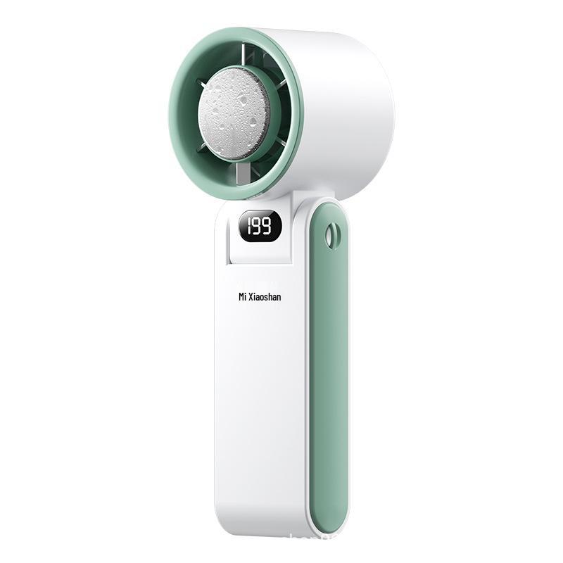 Turbo High-Speed Handheld USB Fan: Portable, 199-Speed Digital Display, Outdoor Cooling.