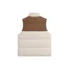 Li-Ning Sport Lifestyle Series Patchwork Design Brand Logo Printed Down Vest Men Vests Off-White AMRS017-2