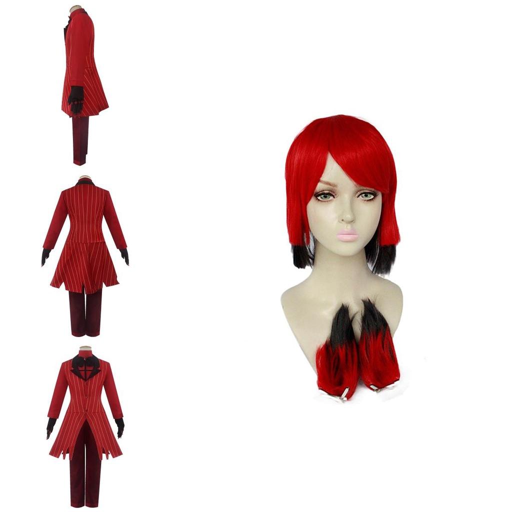 Stylish Hazbin Hotel Alastor Cosplay Outfit Featuring Fine Craftsmanship And Quality Materials