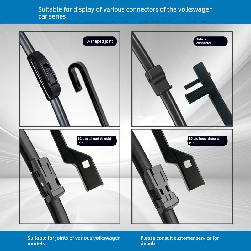 Compatible Wipers for Volkswagen: Sagitar, Magotan, Lavida, Bora, Golf, Tiguan, Passat Models