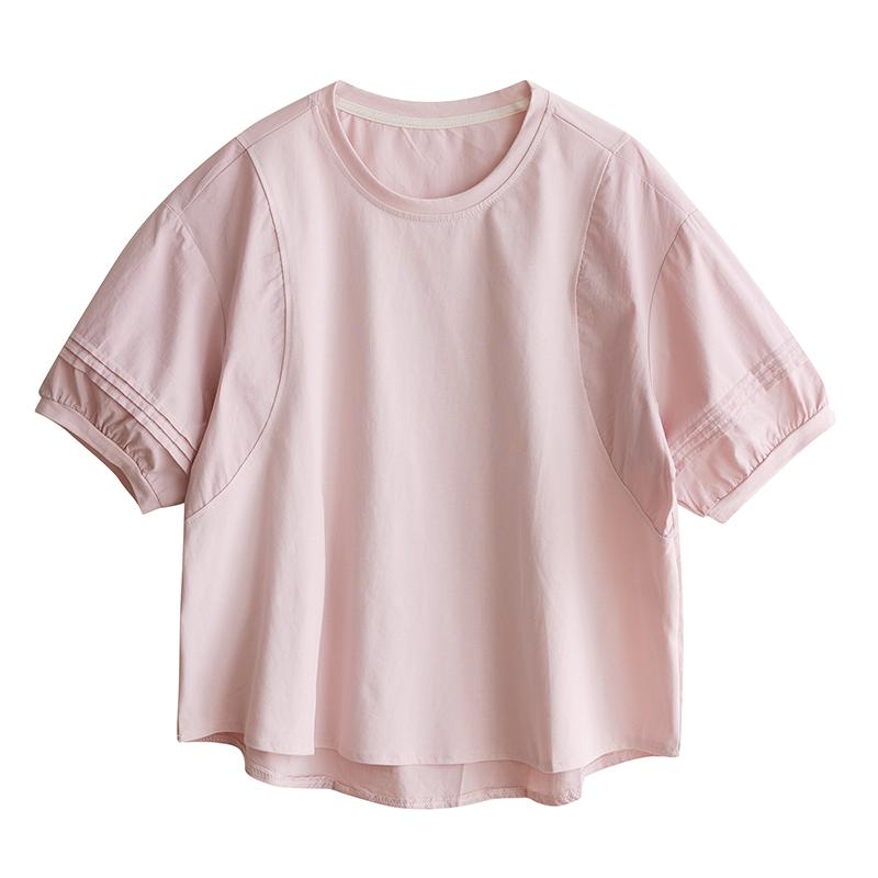 DIMANAF 2026 Plus Size Summer Women T-Shirts Casual Lady Tops Cotton Shirt Oversize Loose Tees Tunic