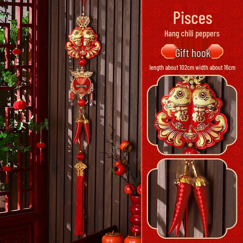 2026 Year of the Horse New Year and Spring Festival Chili Firecracker Ornaments for Living Room