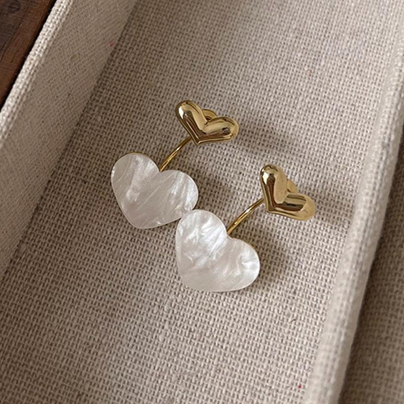 New Fashion Contracted Square Imitation Pearl Fine Earrings Joker Sweet Elegant Temperament Women Drop Earrings Jewelry