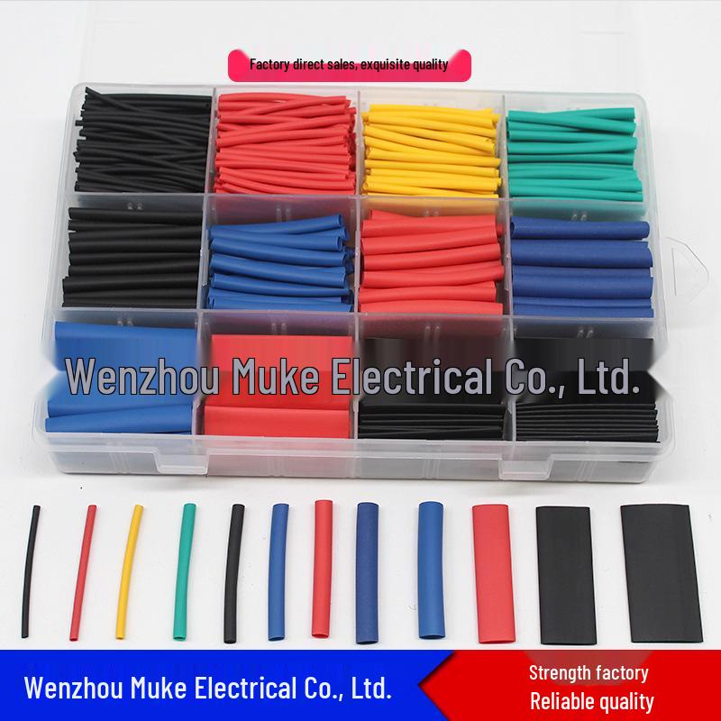 

750-Piece Colored Heat Shrink Tubing Set - Insulating Protective Sleeves