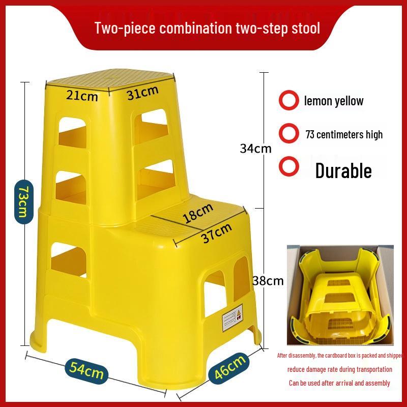 Zweistufiger multifunktionaler verdickter Kunststoffhocker für den Haushalts- und Autowaschgebrauch