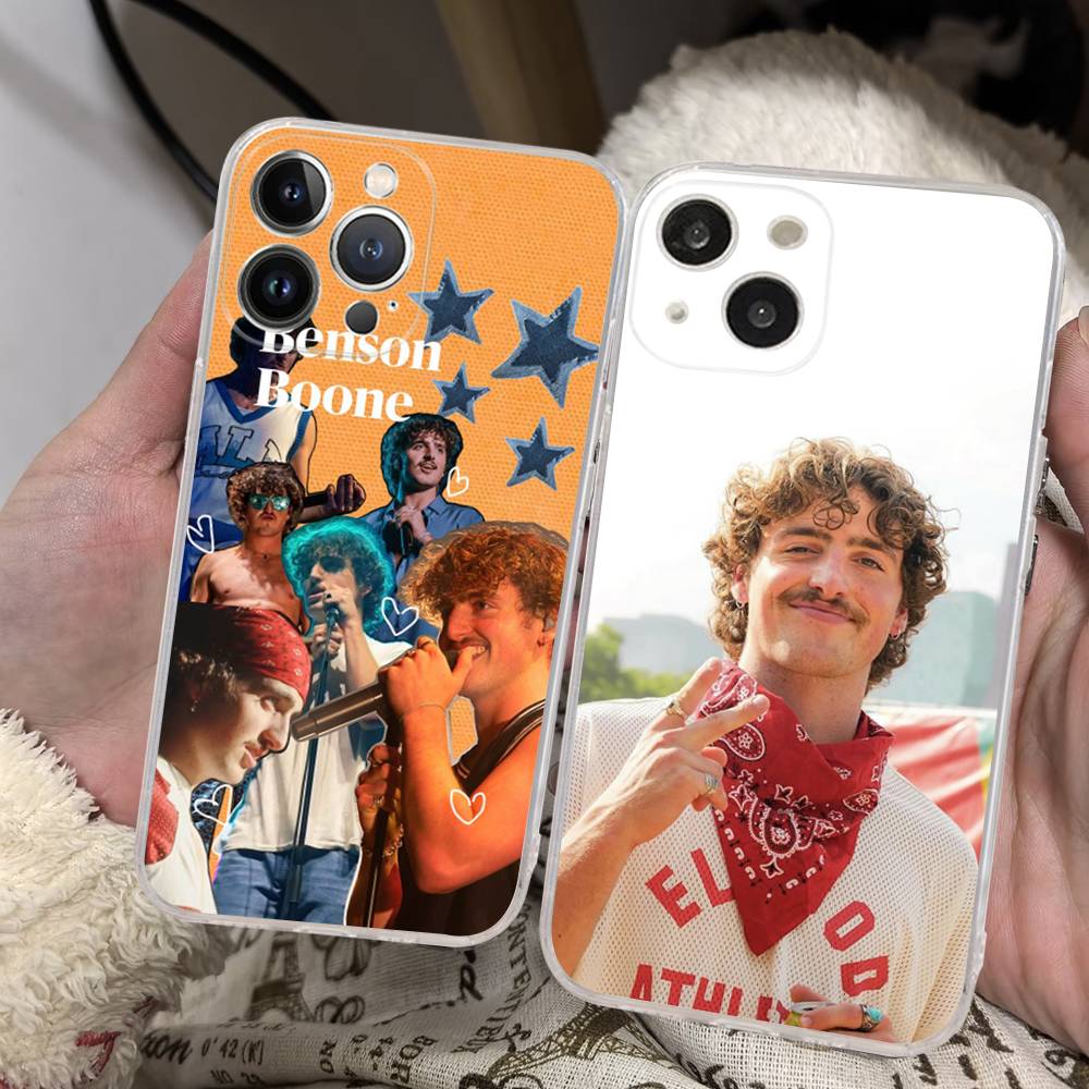 B-Benson Boone Phone Case For iPhone 17 15 14 13 11 12 16 Pro Max Plus Mini Transparent Silicone Soft Funda