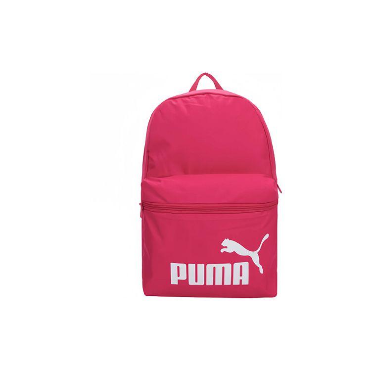 Puma Fashion Casual Zipper Backpack Unisex backpack Rose-Pink 079943-11 Fuchsia
