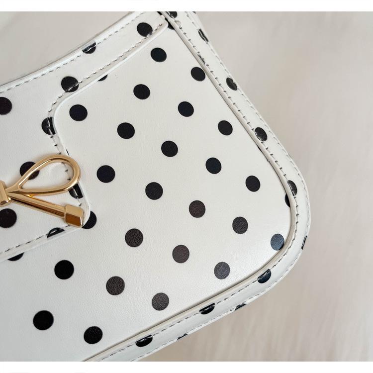 Exquisite Women's Polka Dot Crossbody Bag - 2026 Fashion Style, Versatile, High-End Feel, Single Shoulder or Underarm Wear.